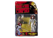 Load image into Gallery viewer, Packaged action figure set from 'House of 1000 Corpses' with 'Baby Firefly' and 'Fishboy'.