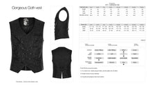 Load image into Gallery viewer, details on vest and size chart