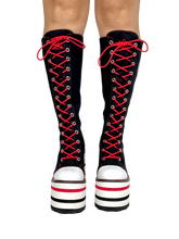 Load image into Gallery viewer, model showing front of boots