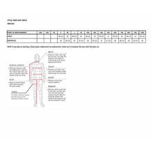 Load image into Gallery viewer, size chart for dm1331