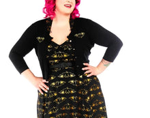 Load image into Gallery viewer, model showing front of cardigan, unbuttoned