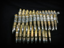 Load image into Gallery viewer, .223 brass bullet belt with nickel plated tips and links