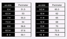 Load image into Gallery viewer, size chart