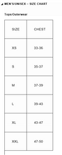 Load image into Gallery viewer, size chart