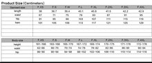 Load image into Gallery viewer, size chart
