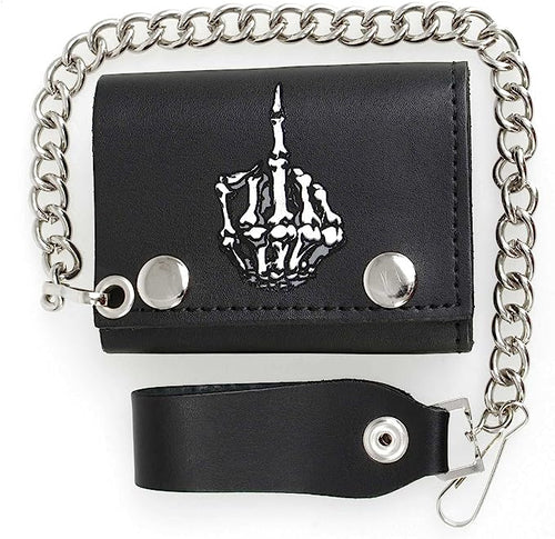 front of wallet on display