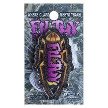 Load image into Gallery viewer, Decorative item with purple and gold design on a white background
