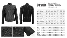 Load image into Gallery viewer, jacket details and size chart
