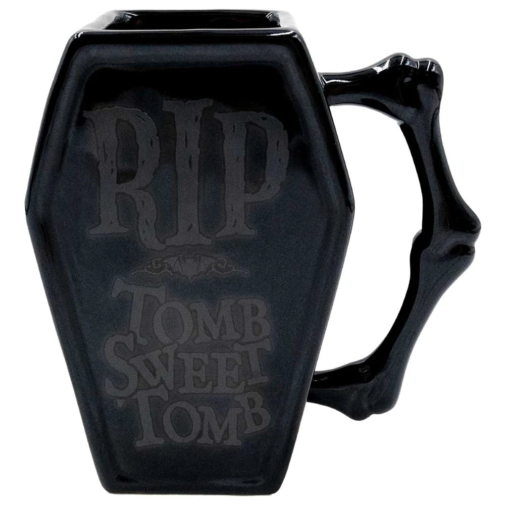 front of mug on display