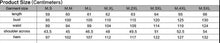 Load image into Gallery viewer, size chart
