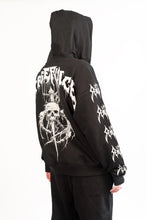 Load image into Gallery viewer, model showing back of hoodie
