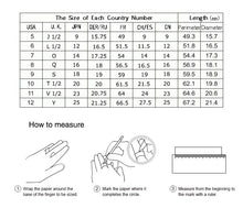 Load image into Gallery viewer, size chart
