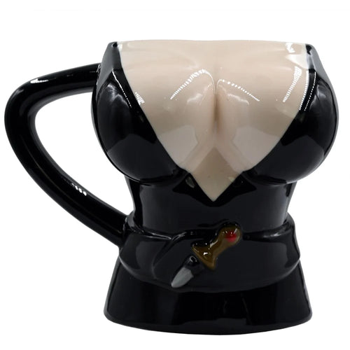 front of mug on display