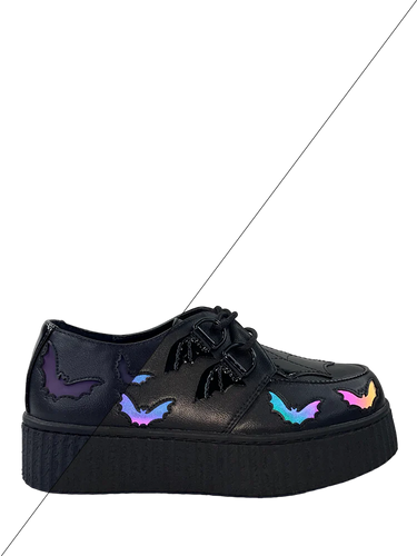 side of shoe on display