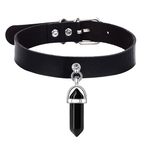 front of choker on display