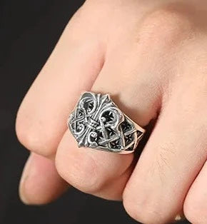 model wearing ring
