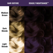 Load image into Gallery viewer, hair dye before and after swatches
