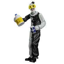 Load image into Gallery viewer, Clown figurine holding cleaning supplies on a white background
