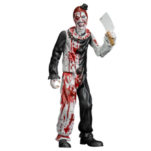 Load image into Gallery viewer, Action figure of a clown with bloodstains holding a knife on a white background
