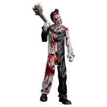 Load image into Gallery viewer, Action figure of a clown with bloodstains holding a mace on a white background
