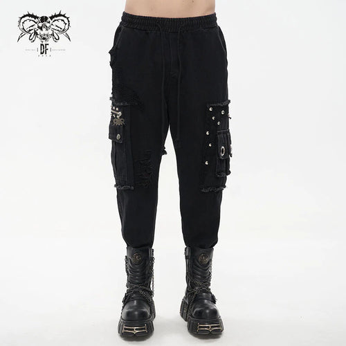 model showing front of pants