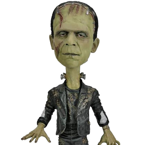 front of figure on display