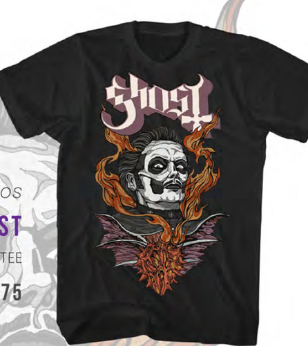 front of shirt on display