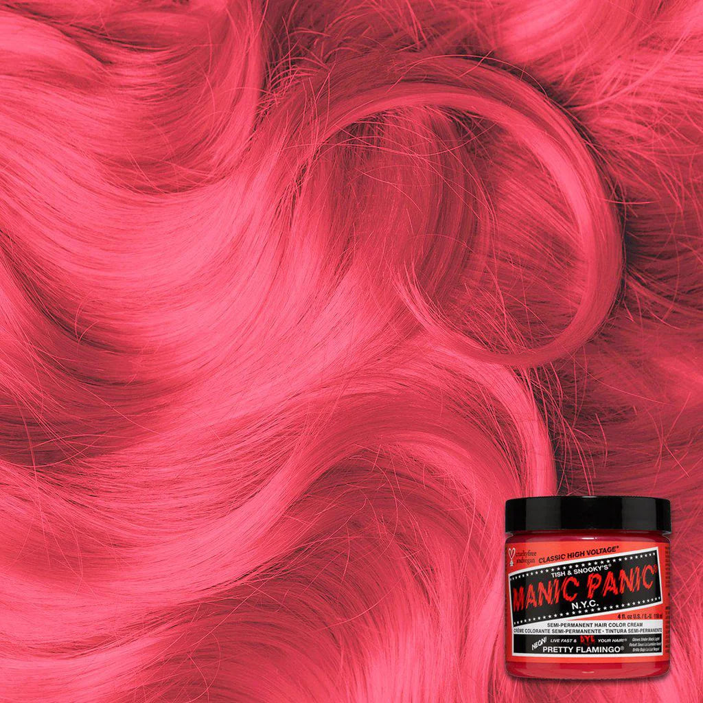 hair dyed by pretty flamingo hair dye