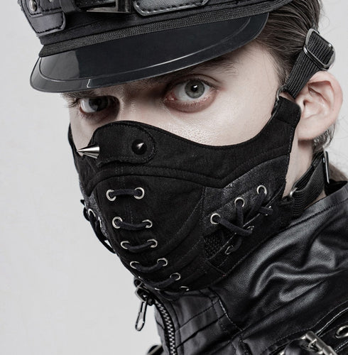 model showing front of mask