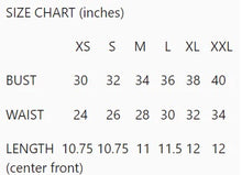Load image into Gallery viewer, size chart
