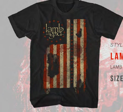 front of shirt on display