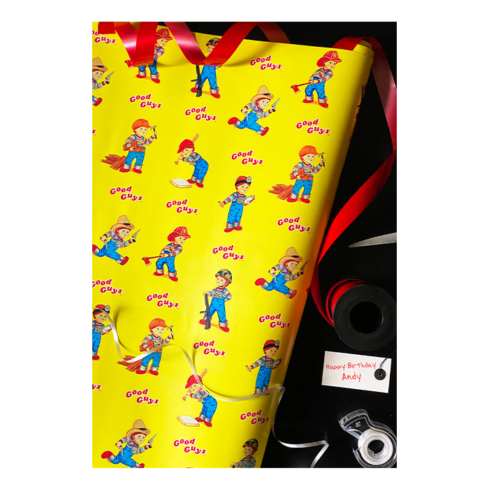 wrapping paper on display
