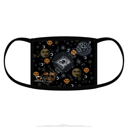 front of mask