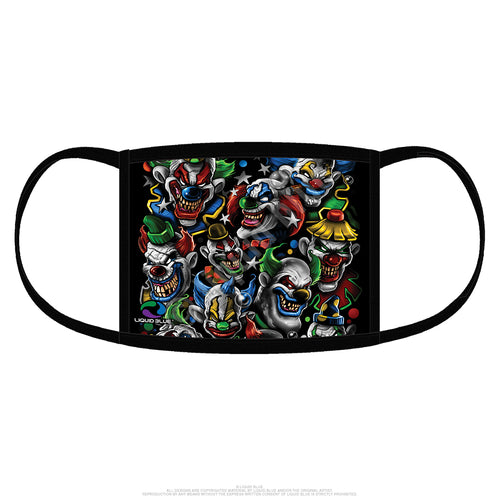 front of mask