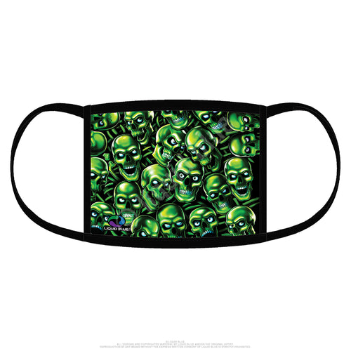 front of mask