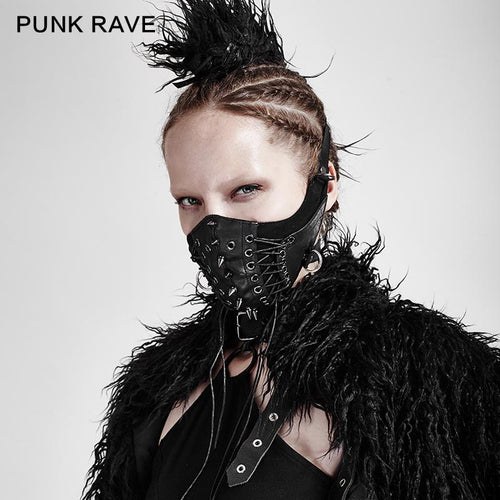 model showing front of mask