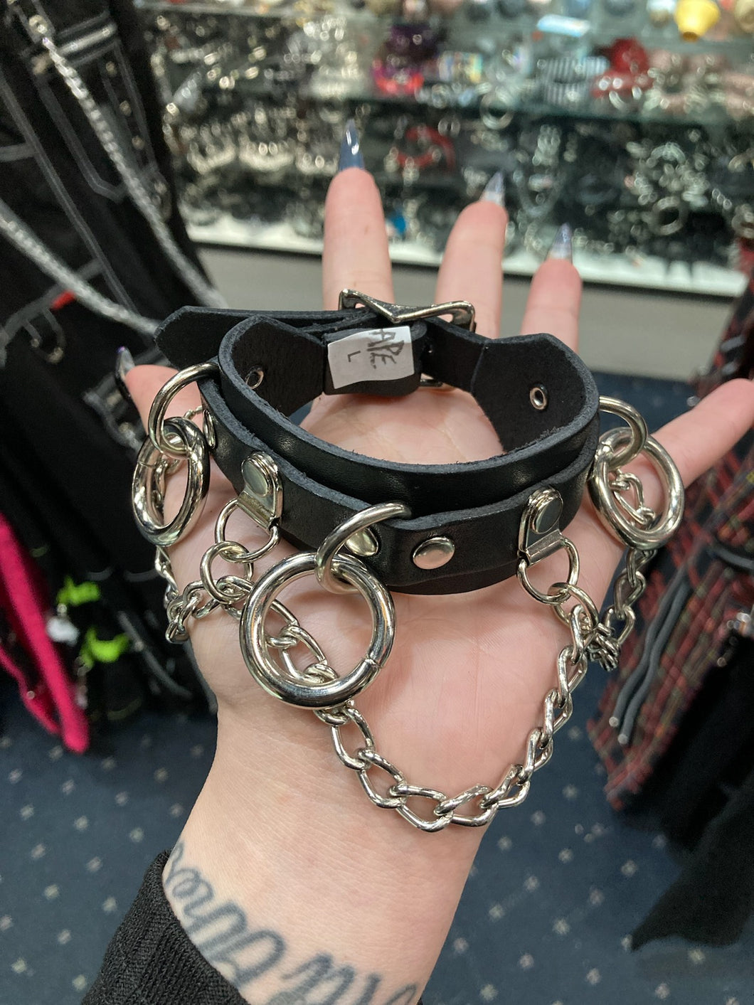 model holding bracelet