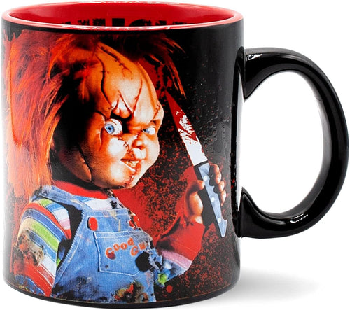 side of mug on display