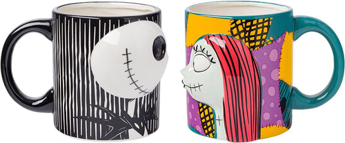 jack and sally mugs side by side
