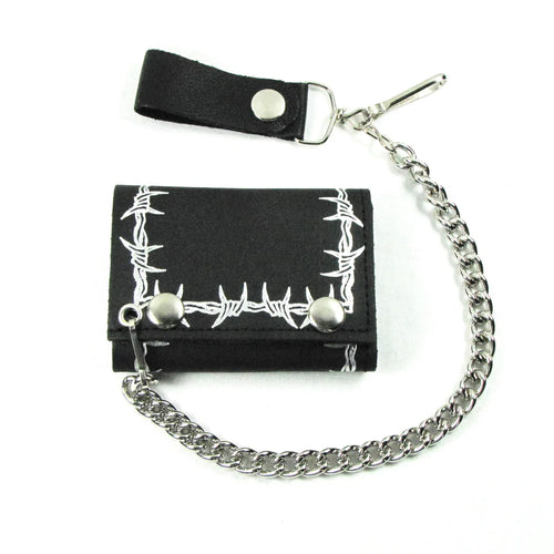 front of wallet on display