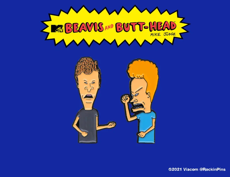 Beavis and Butt-Head Air Guitar Pin Set