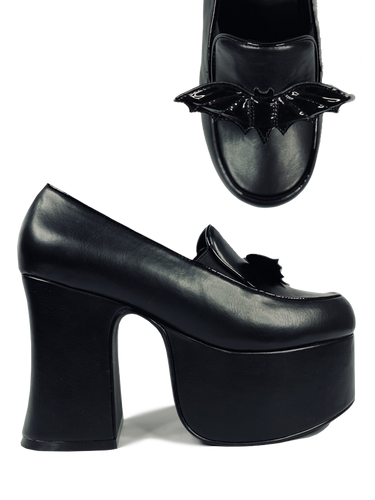 top and side of shoe