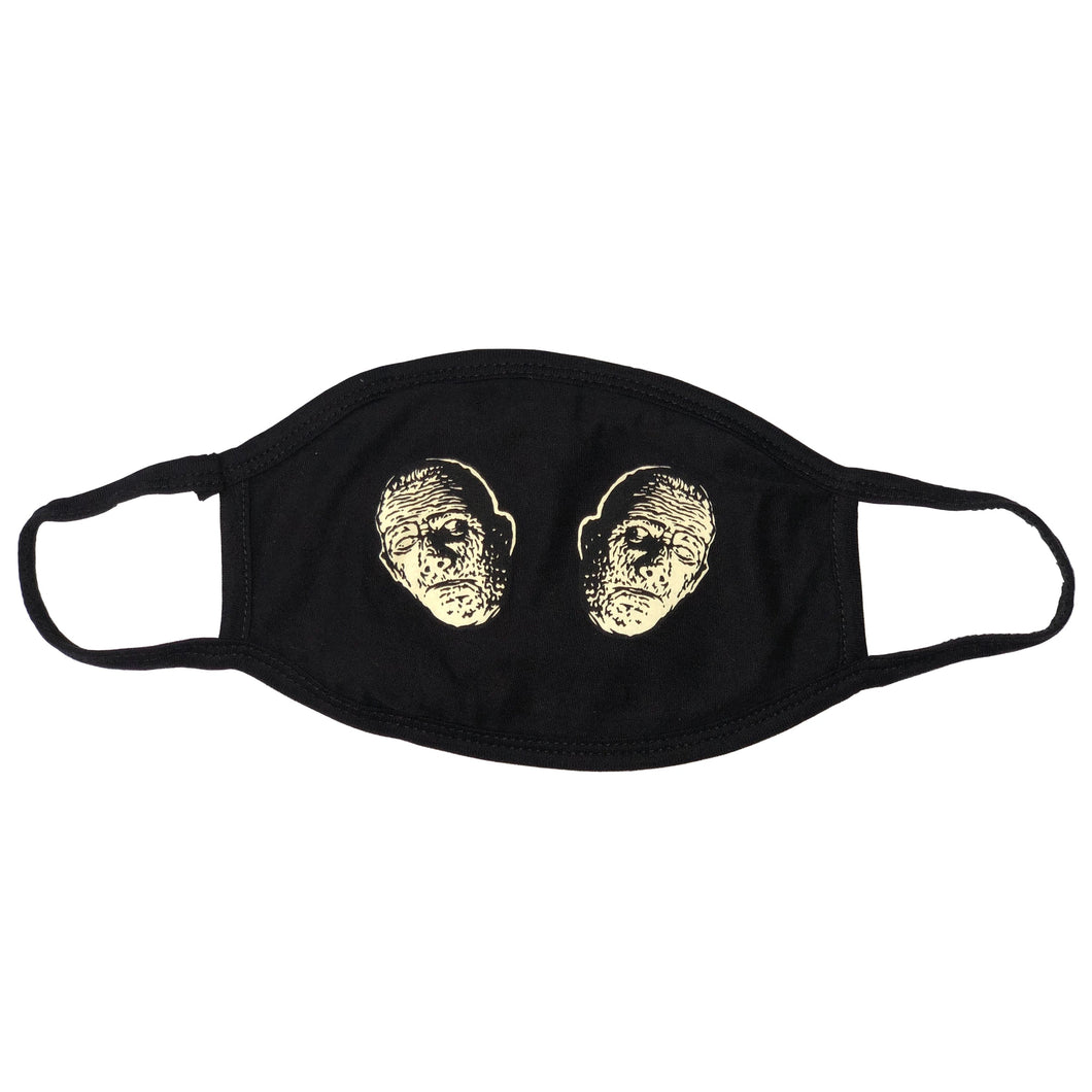 front of mask