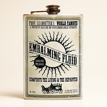 front of flask