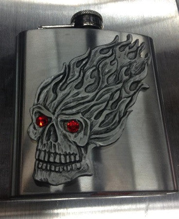 front of flask