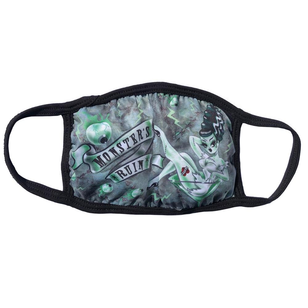 front of mask