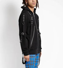 Load image into Gallery viewer, model showing side of hoodie
