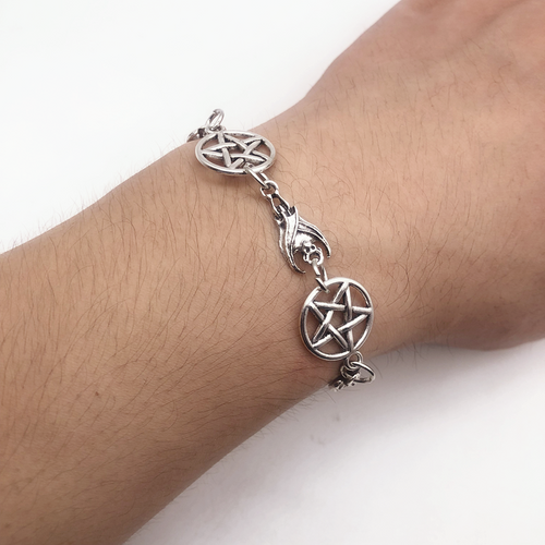 model wearing bracelet