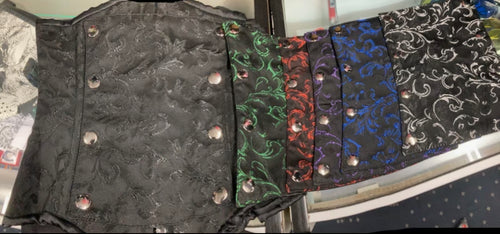 front of corset on display