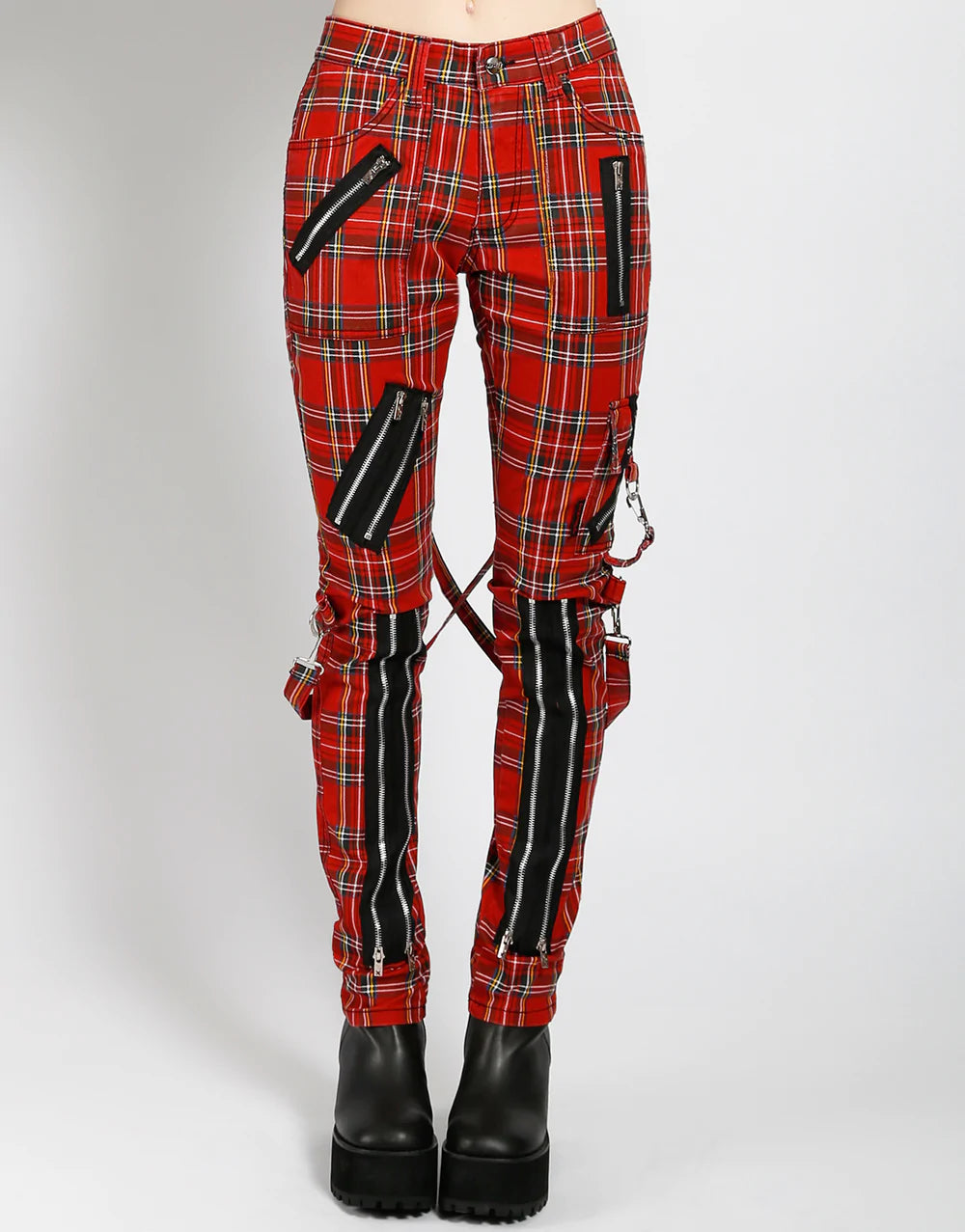 model showing front of pants